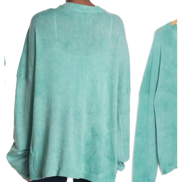 RTA DENIM Distressed Trim Cashmere Knit Cardigan - Picture 2 of 12